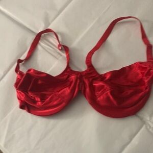 Victoria Secret Luxurious Red Satin Victoria Secret Bra